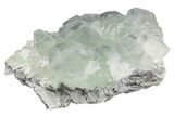 Purple & Green Cuboctahedral Fluorite Crystals - China #205559-1